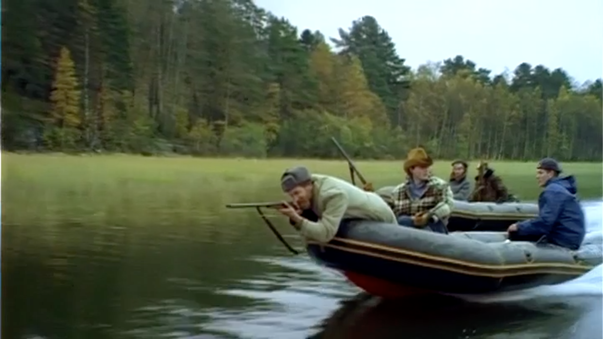 Песня молодой богатый еду на рыбалку. Особенности национальной охоты 1995 кадры.